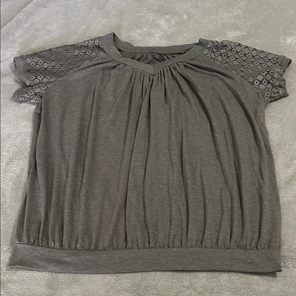 Women's Top with Lace Sleeves